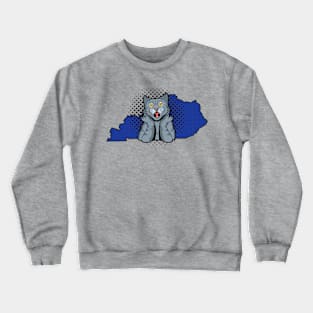 Kentucky Pop Culture Surprised Cat Crewneck Sweatshirt